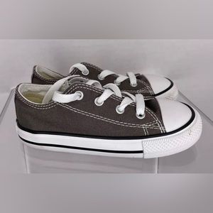 Converse All Star Kids Shoes Unisex Size 9 Gray